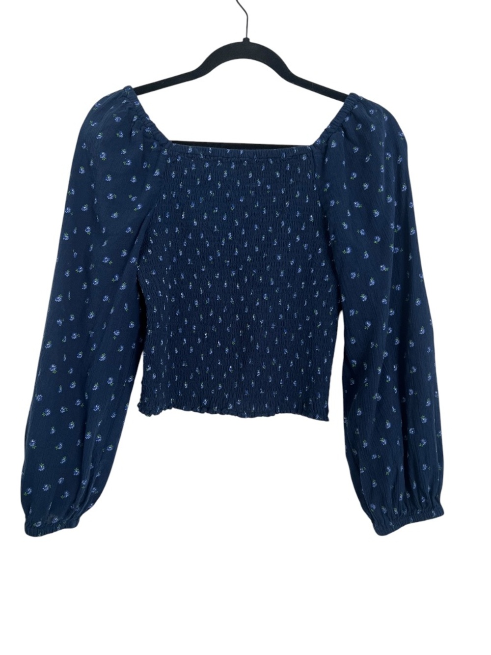 Madewell Smocked Floral Milkmaid Crop Top (M) - Picture 3 of 4